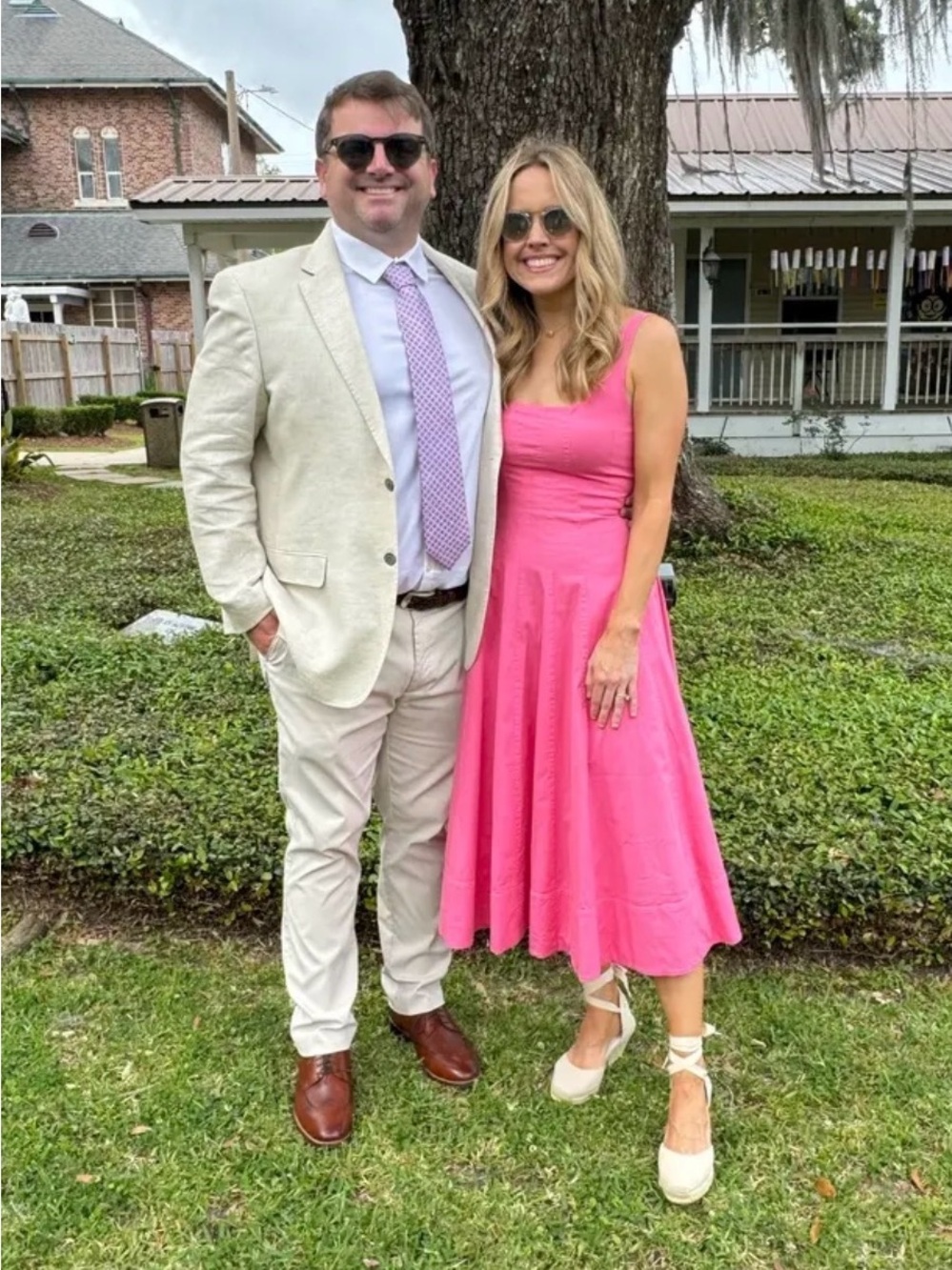 STAUD Pink Square-Neck Midi Dress - Picture 5 of 12